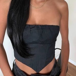 Princess Polly “Ivy Bustier” in Black - US 6